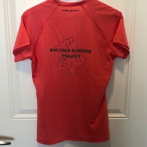 Under Armour Wounded Warrior coral shirt